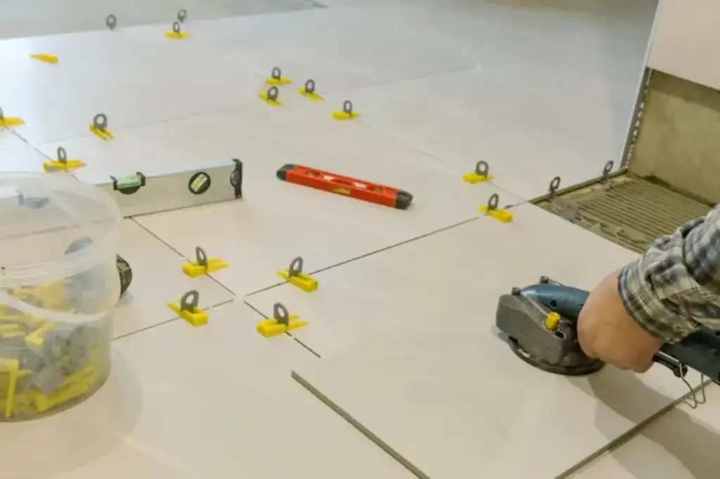 assentamento de piso cerâmico