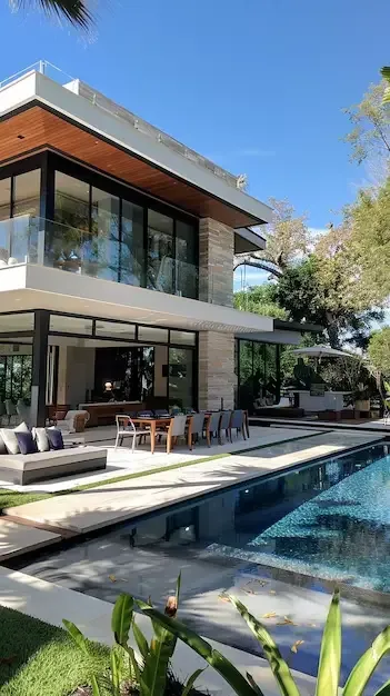 construção de casa de luxo